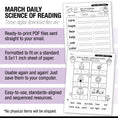 Load image into Gallery viewer, Printable Second Grade March Daily Science of Reading