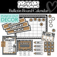Load image into Gallery viewer, Classic Black and White Calendar Bulletin Board Set | Simply Sweet