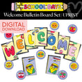 Load image into Gallery viewer, Printable Bright Rainbow Welcome Bulletin Board Set | School Days