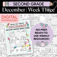 Load image into Gallery viewer, Printable Second Grade December Week 3 Resources
