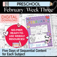 Load image into Gallery viewer, Printable Preschool February Week 3 Resources