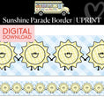 Load image into Gallery viewer, Printable Sunshine Parade Border | A Year In Pastel