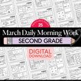 Load image into Gallery viewer, Printable Second Grade March Daily Morning Work