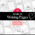 Load image into Gallery viewer, Printable March Writing Pages