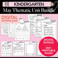 Load image into Gallery viewer, Printable Kindergarten May Thematic Unit Bundle