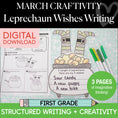 Load image into Gallery viewer, Printable March Leprechaun Wishes Craftivity