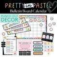 Load image into Gallery viewer, Pastel Bulletin Board Calendar | Pretty in Pastel