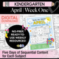 Load image into Gallery viewer, Printable Kindergarten April Week 1 Resources