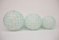 Load image into Gallery viewer, Mint Gingham Daisies Lantern 3 Pack | Miss Honey's Cottage Classroom