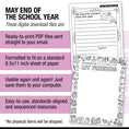 Load image into Gallery viewer, Printable No-Prep End-Of-Year Keepsake Pack: Crafts, Writing & Activities (PreK-3)
