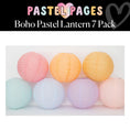 Load image into Gallery viewer, Boho Pastel Lantern 7 Pack | Pastel Pages