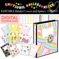 Load image into Gallery viewer, Printable Rainbow Pastel Binder Covers and Spines | Emotional Rollercoaster
