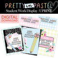 Load image into Gallery viewer, Printable Pastel Student Work Display | Pretty in Pastel