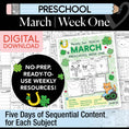 Load image into Gallery viewer, Printable Preschool March Week 1 Resources