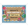 Load image into Gallery viewer, 90s Teacher Personalized Classroom Banner | Banner Bar