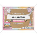 Load image into Gallery viewer, Pastel Pages Classroom Personalized Banner | Banner Bar
