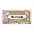Load image into Gallery viewer, Cozy Book Club Classroom Personalized Banner | Banner Bar