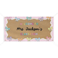 Load image into Gallery viewer, Pastel Pink Bow Personalized Classroom Banner | Banner Bar