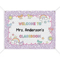 Load image into Gallery viewer, Sticker Book Lavender Composition Personalized Classroom Banner | Banner Bar