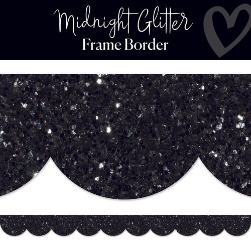 Midnight Glitter Border