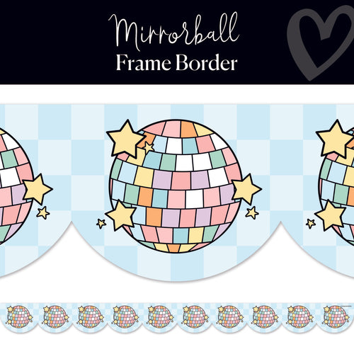Mirrorball Disco Classroom Border