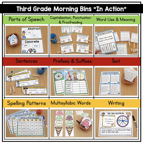 3rd Grade May/June Morning Bins