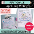 Load image into Gallery viewer, Printable First Grade April Daily Writing