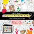Load image into Gallery viewer, Preschool September Thematic Unit Bundle
