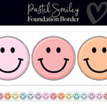 Pastel Smiley Straight Classroom Border