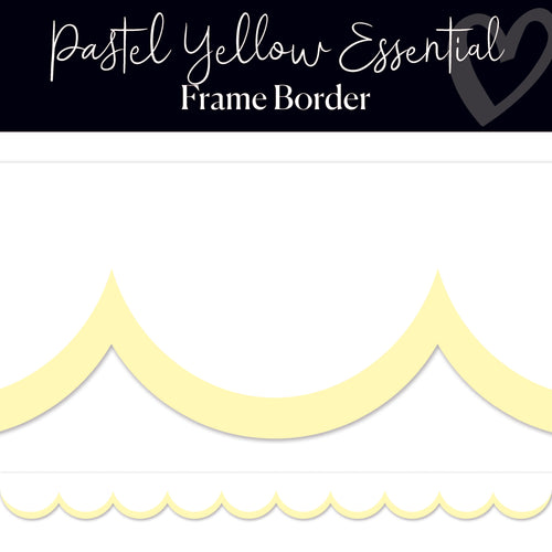 Pastel Yellow Essential Classroom Border