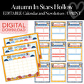 Load image into Gallery viewer, Autumn In Stars Hollow | Editable Calendars and Newsletters