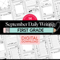 Load image into Gallery viewer, First Grade September Daily Writing Worksheets