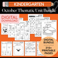 Load image into Gallery viewer, Printable Kindergarten October Thematic Unit Bundle