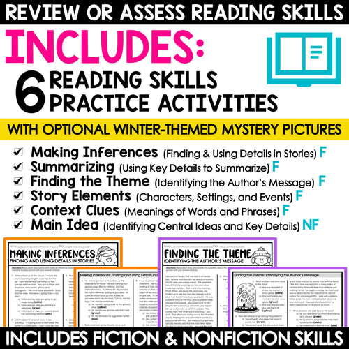 Winter Activities Reading Comprehension Passages and Questions | 4th and 5th Grade | Printable Teacher Resources | A Love of Teaching
