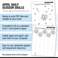 Load image into Gallery viewer, Printable Preschool April Daily Scissor Skills