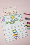 Load image into Gallery viewer, Printable February Groundhog Day Flip Book Craftivity