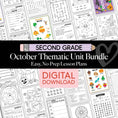 Load image into Gallery viewer, Printable Second Grade October Thematic Unit Bundle