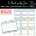 Load image into Gallery viewer, In Our Lucky Era | Editable Newsletters and Calendar