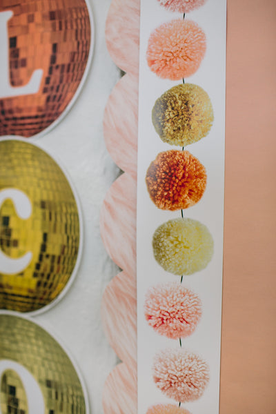 Groovy Retro Pom | Bulletin Board Border | Schoolgirl Style