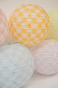 Load image into Gallery viewer, Pastel Gingham Lantern 3 Pack | A Year In Pastel