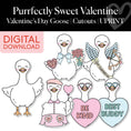Load image into Gallery viewer, Printable Valentines Goose and Costumes | Purrfectly Sweet Valentine