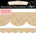 Load image into Gallery viewer, Printable Calming Honey Basket Weave Border | Miss Honey's Cottage Classroom