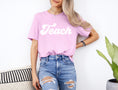 Load image into Gallery viewer, Teach T-Shirt in Spring Colors | Schoolgirl Style