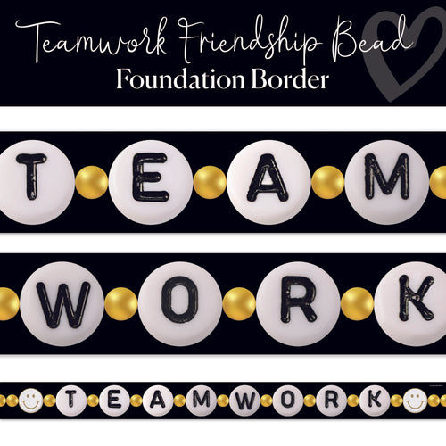 Teamwork Friendship Bead Classroom Border