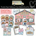 Load image into Gallery viewer, Printable Weather Pups Clubhouse Chart Bulletin Board Set | A Year In Pastel