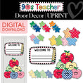 Load image into Gallery viewer, Printable Retro Welcome Door Decor | 90s Teacher