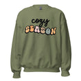 Load image into Gallery viewer, 'Cozy Season' Sweatshirt in white, pink, green and tan