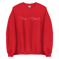 Load image into Gallery viewer, Mrs. Claus Sweatshirt | Pink letters on red | Holiday Teacher Clothing