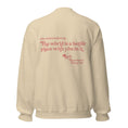 Load image into Gallery viewer, 'You are enough' with positive message on back | Affirmation sweatshirt | grey, white and sand