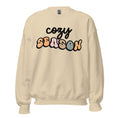 Load image into Gallery viewer, 'Cozy Season' Sweatshirt in white, pink, green and tan